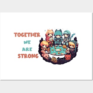 Cute Kawaii RPG Team Posters and Art